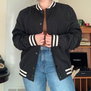 Men's Black Bomber Jacket